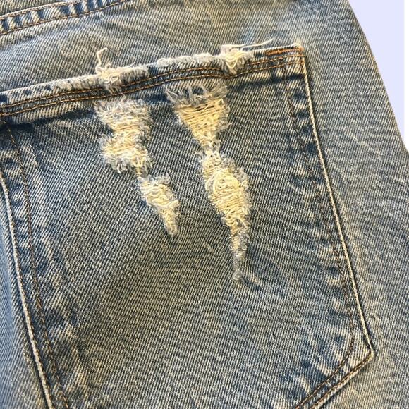 Good American Good Girlfriend Jeans Distressed High Waist 8/29 - Picture 7 of 8